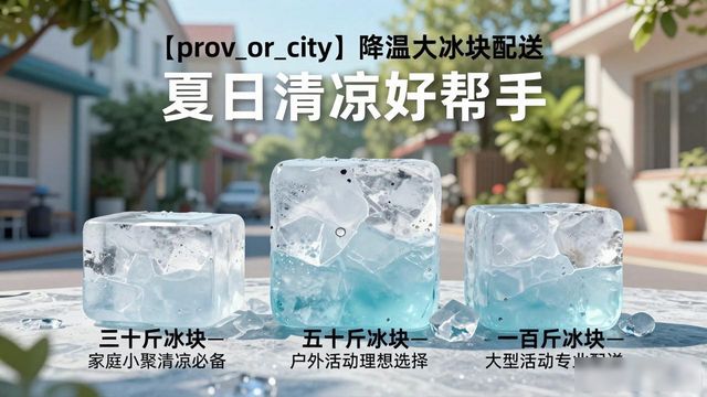 长安降温大冰块配送 夏日清凉好帮手